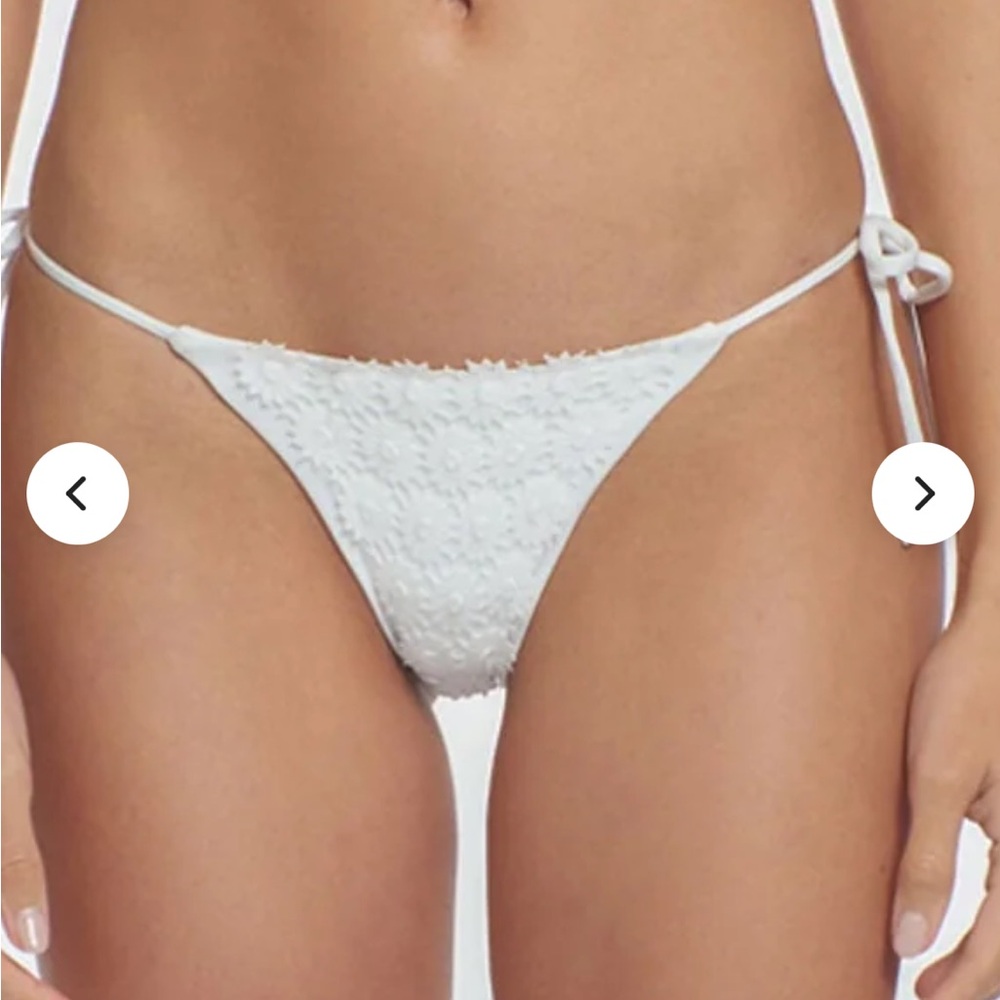 Peixoto White Bikini Bottom